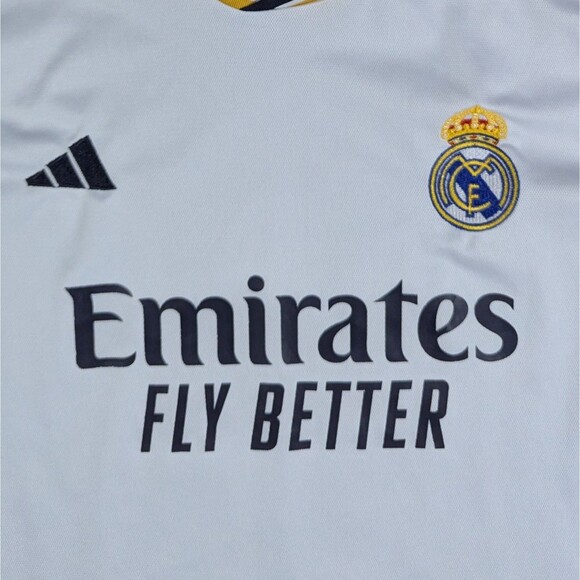 Adidas Real Madrid Soccer Jersey #8 Mens XL Slim Fit Home White Aeroready - Picture 4 of 12
